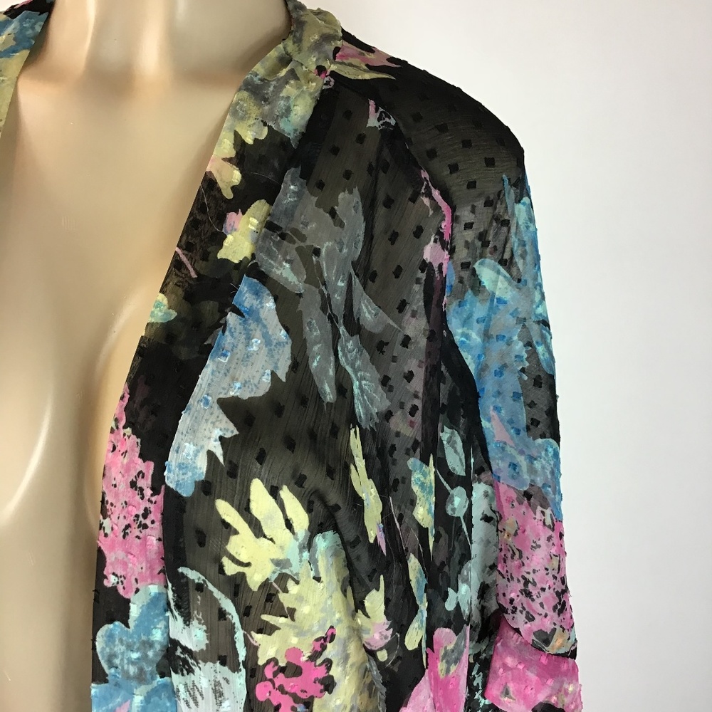 MIXIT Kimono Boho Fringes Coverup Size S/M/L - Picture 4 of 8